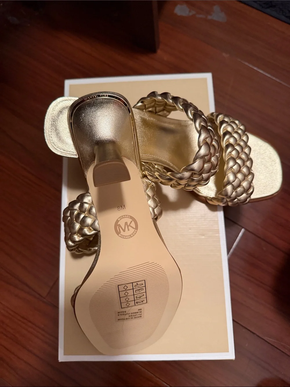 Michael Kors Amelia Mule in Metallic Gold